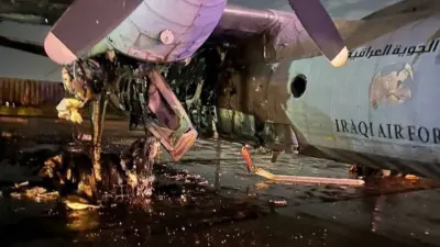 Irak’ta bulunan Uluslararası Bağdat Havalimanı’na dronların ardından roketle gerçekleştirilen ikinci