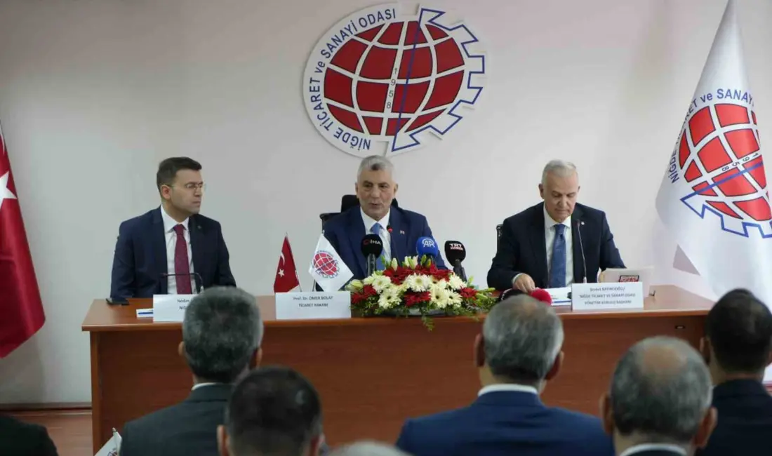 Niğde programı çerçevesinde Niğde Ticaret ve Sanayi Odası’nda iş adamları