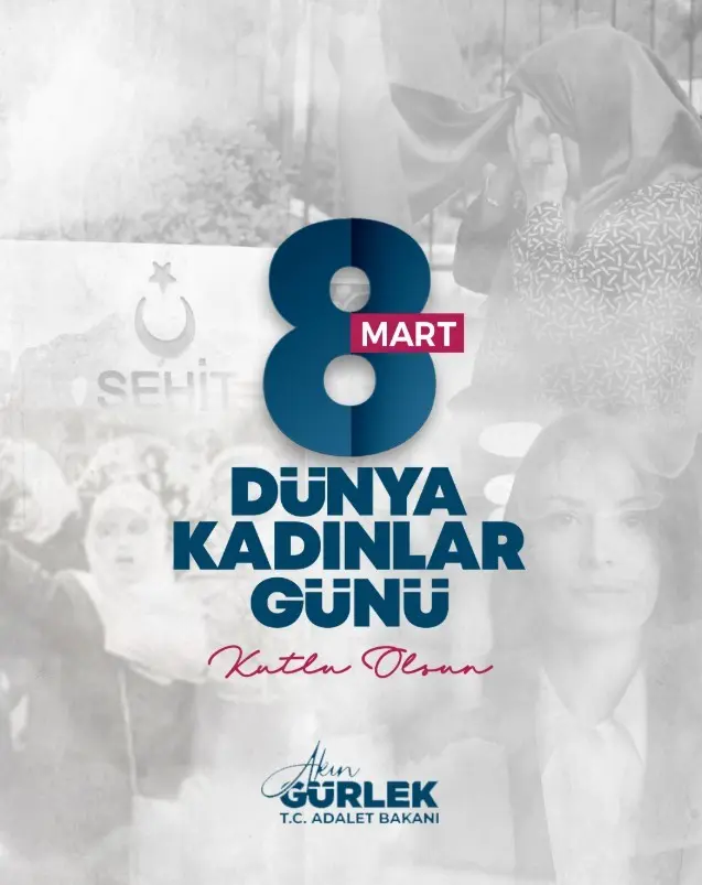 Adalet Bakanı Akın Gürlek, “Kadını dışlayan, onurunu zedeleyen, şiddet uygulayan,