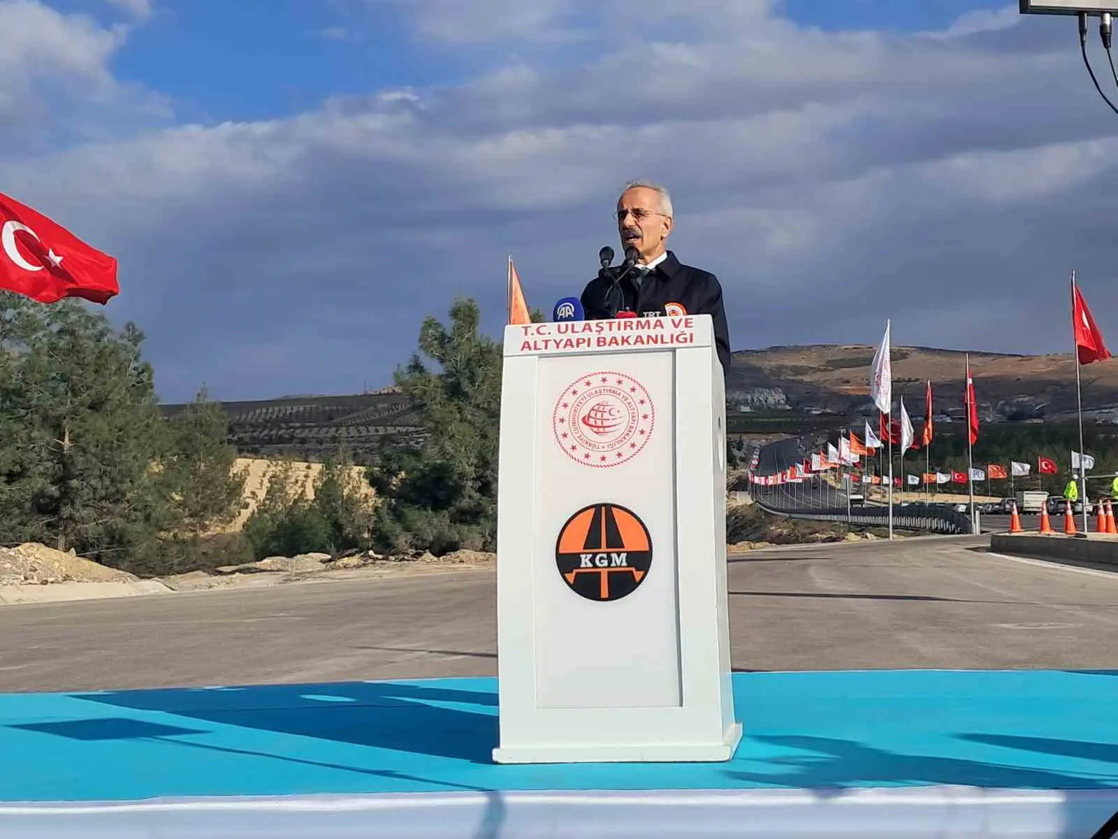 Ulaştırma ve Altyapı Bakanı Abdulkadir Uraloğlu, Kilis’te düzenlenen Musabeyli Ayrım-Kilis