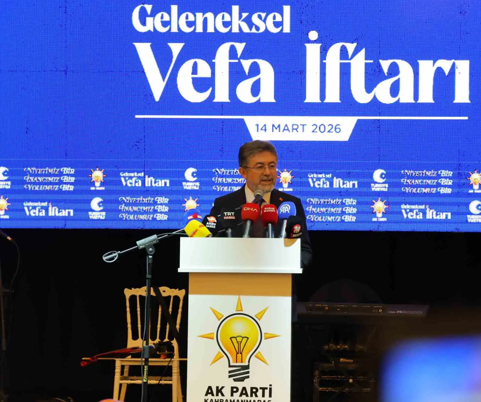 Tarım ve Orman Bakanı İbrahim Yumaklı, Kahramanmaraş’ta iftar buluşmasında yaptığı