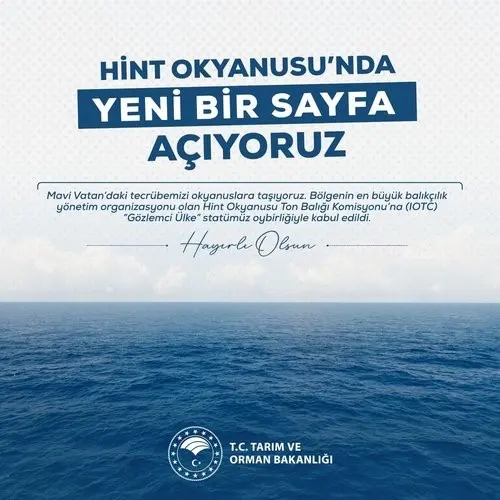 Tarım ve Orman Bakanı İbrahim Yumaklı, “Mavi vatandaki tecrübemizi okyanuslara