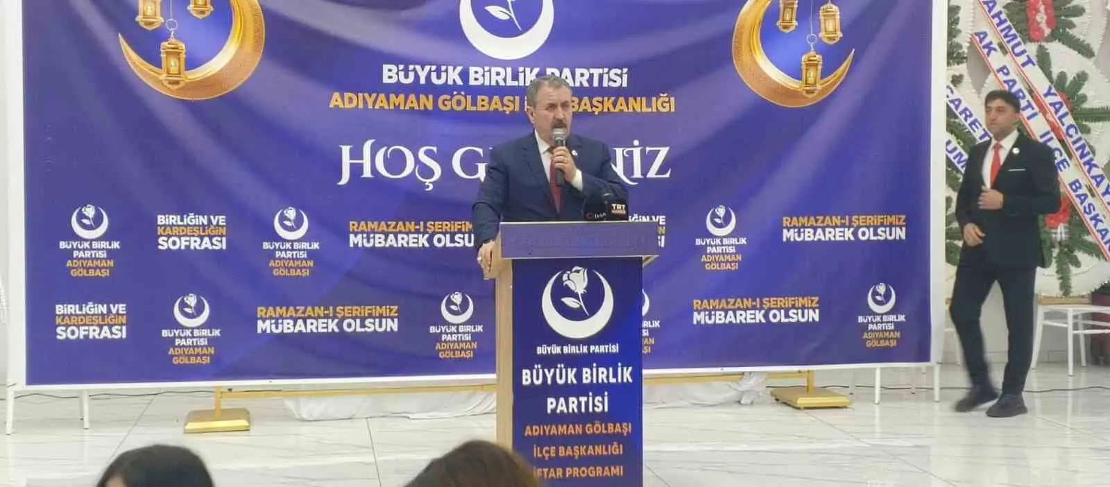 Büyük Birlik Partisi (BBP) Genel Başkanı Mustafa Destici, Adıyaman’ın Gölbaşı