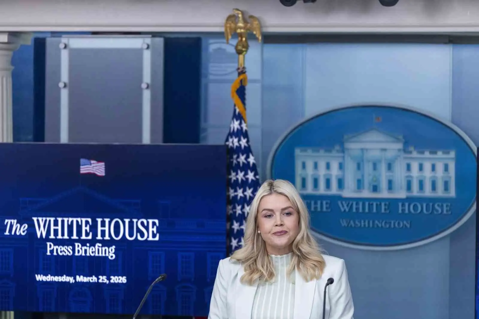 Beyaz Saray Basın Sözcüsü Karoline Leavitt, İran’a yönelik saldırılara ilişkin,