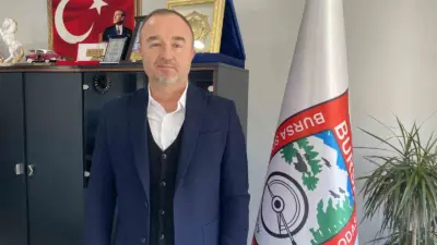 Bursa Şoförler ve Otomobilciler Odası Başkanı Ahmet Çakır, mühürlü ve