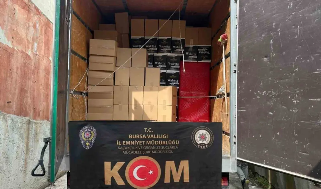 Bursa Emniyet Müdürlüğü ekipleri tarafından tütün ve tütün mamulleri kaçakçılığına