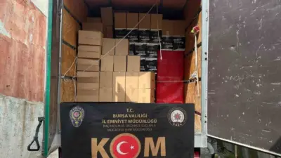 Bursa Emniyet Müdürlüğü ekipleri tarafından tütün ve tütün mamulleri kaçakçılığına