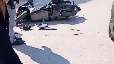 Bursa’nın İnegöl ilçesinde motosiklet ile hafif ticari aracın çarpıştığı kazada