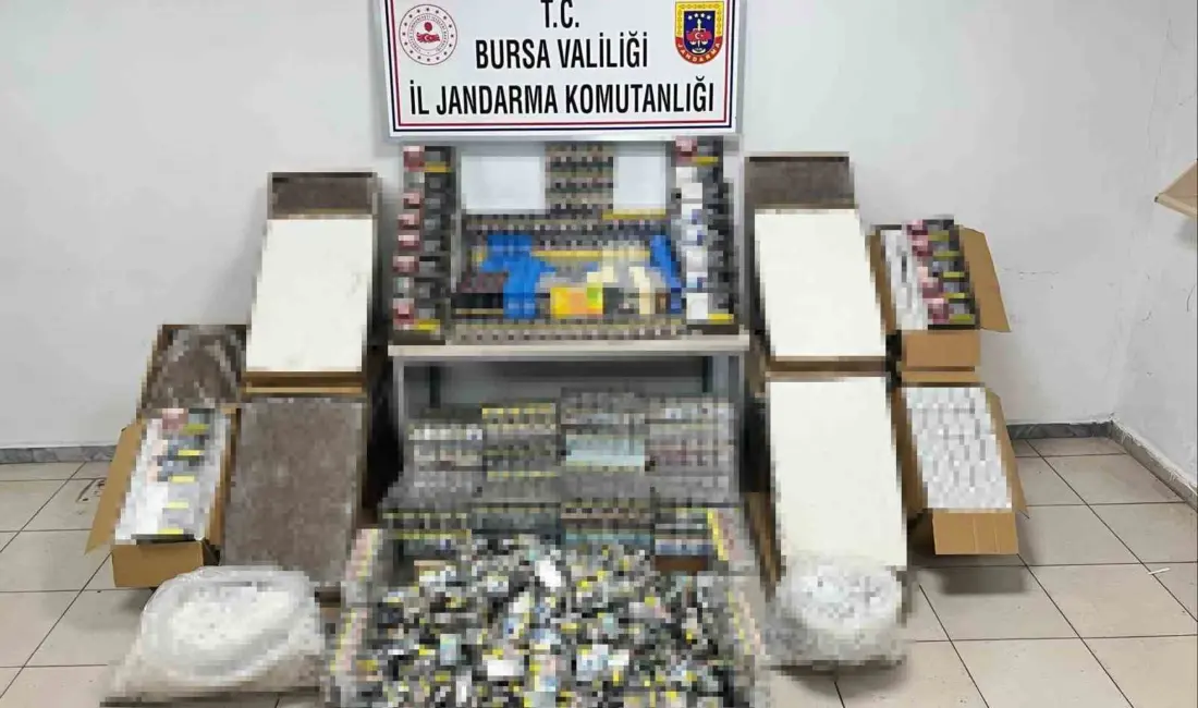 Bursa İl Jandarma Komutanlığı ekiplerinin kaçakçılıkla mücadele kapsamında yürüttüğü çalışmalar