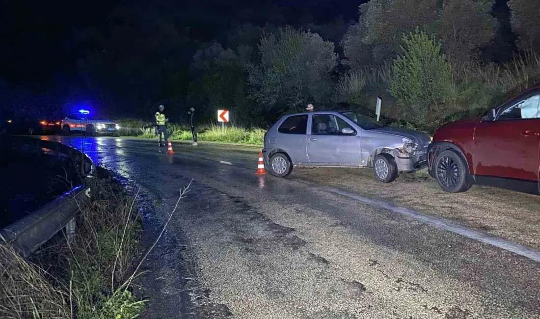 Bursa’da yağış nedeniyle kayganlaşan yolda iki otomobilin çarpıştığı kazada 1