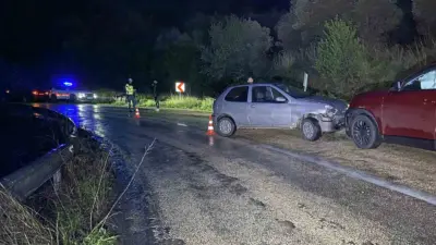 Bursa’da yağış nedeniyle kayganlaşan yolda iki otomobilin çarpıştığı kazada 1