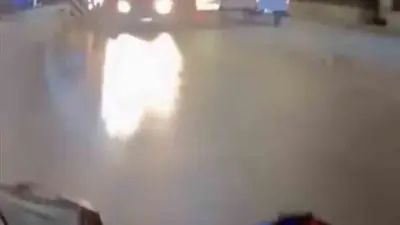 Bursa’da motosiklet sürücüsü, ters yönden gelen otomobil sebebiyle büyük bir