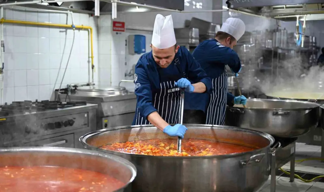 Bursa Büyükşehir Belediyesi’nin BURFAŞ üretim tesislerinde, Ramazan ayı dolayısıyla her