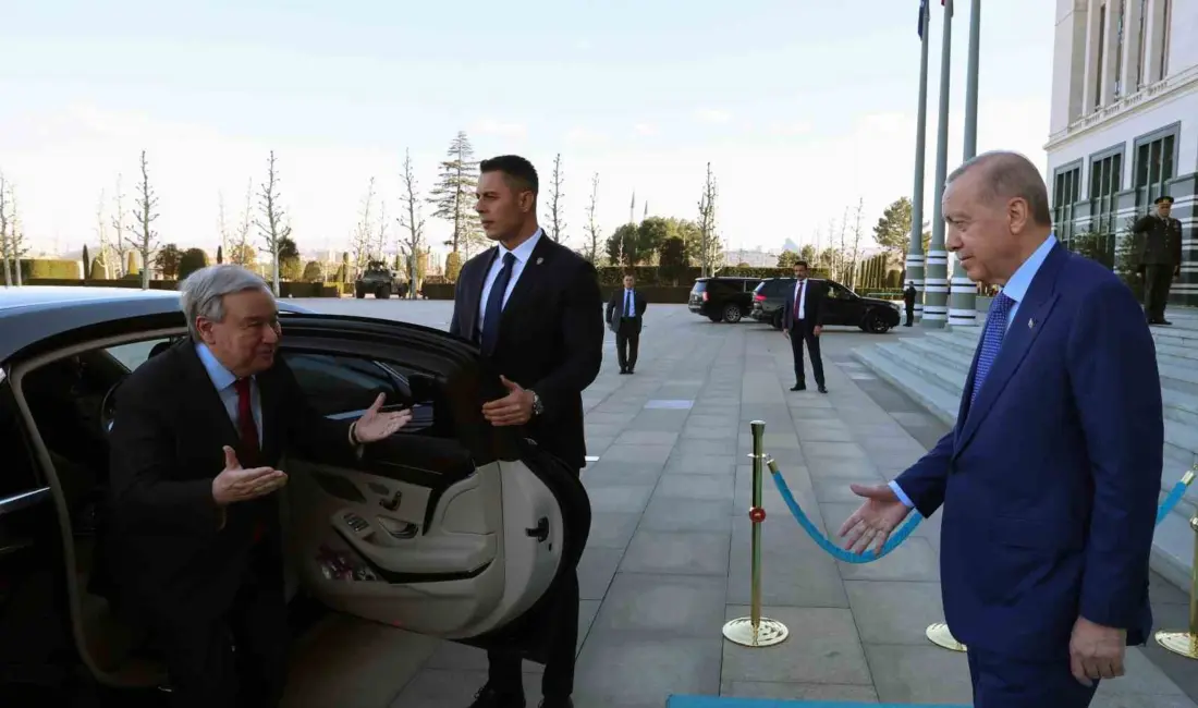 Cumhurbaşkanı Recep Tayyip Erdoğan, BM Genel Sekreteri Antonio Guterres’i kabul