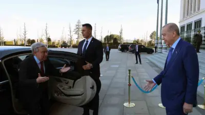 Cumhurbaşkanı Recep Tayyip Erdoğan, BM Genel Sekreteri Antonio Guterres’i kabul