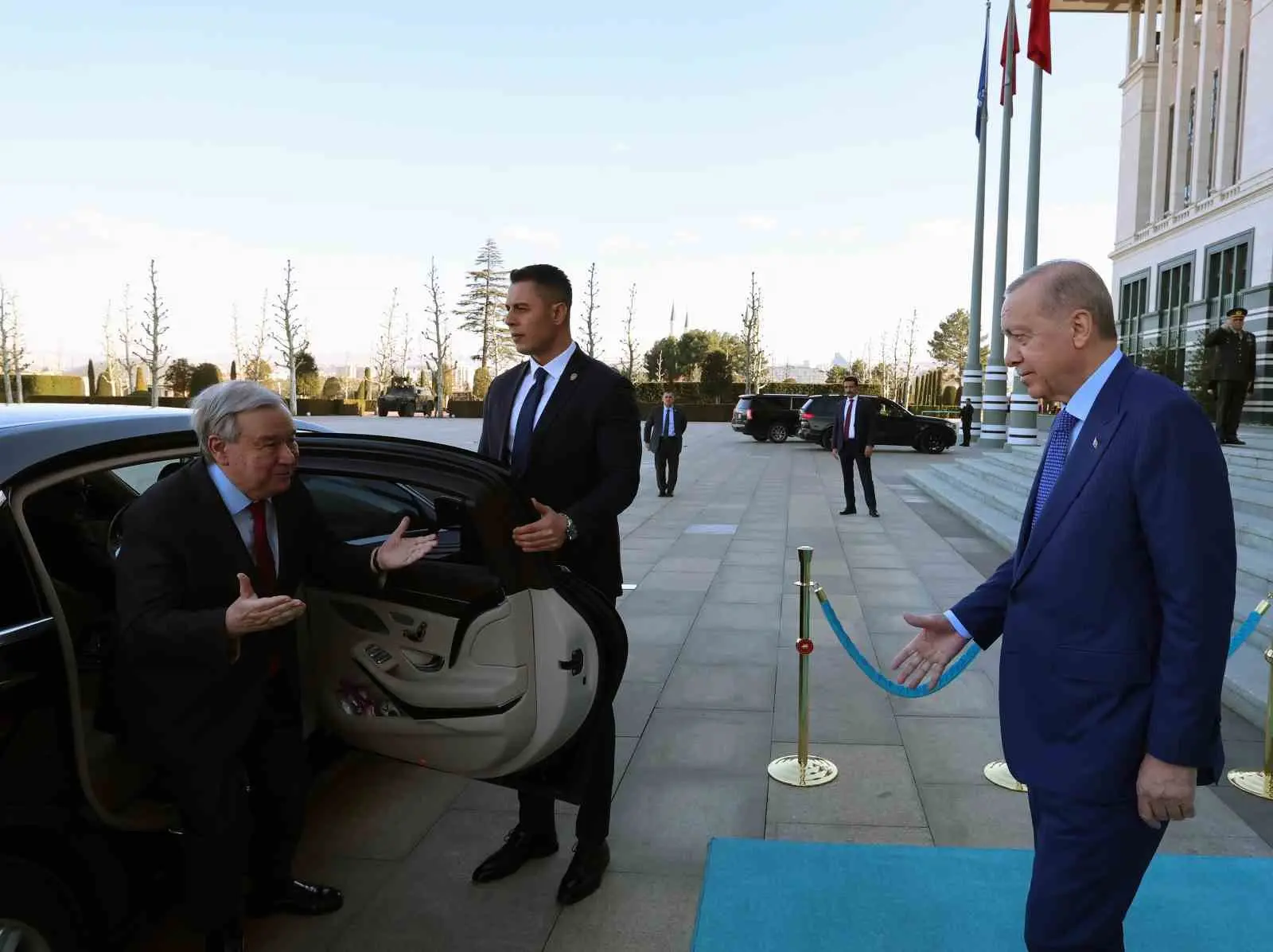 Cumhurbaşkanı Recep Tayyip Erdoğan, BM Genel Sekreteri Antonio Guterres’i kabul