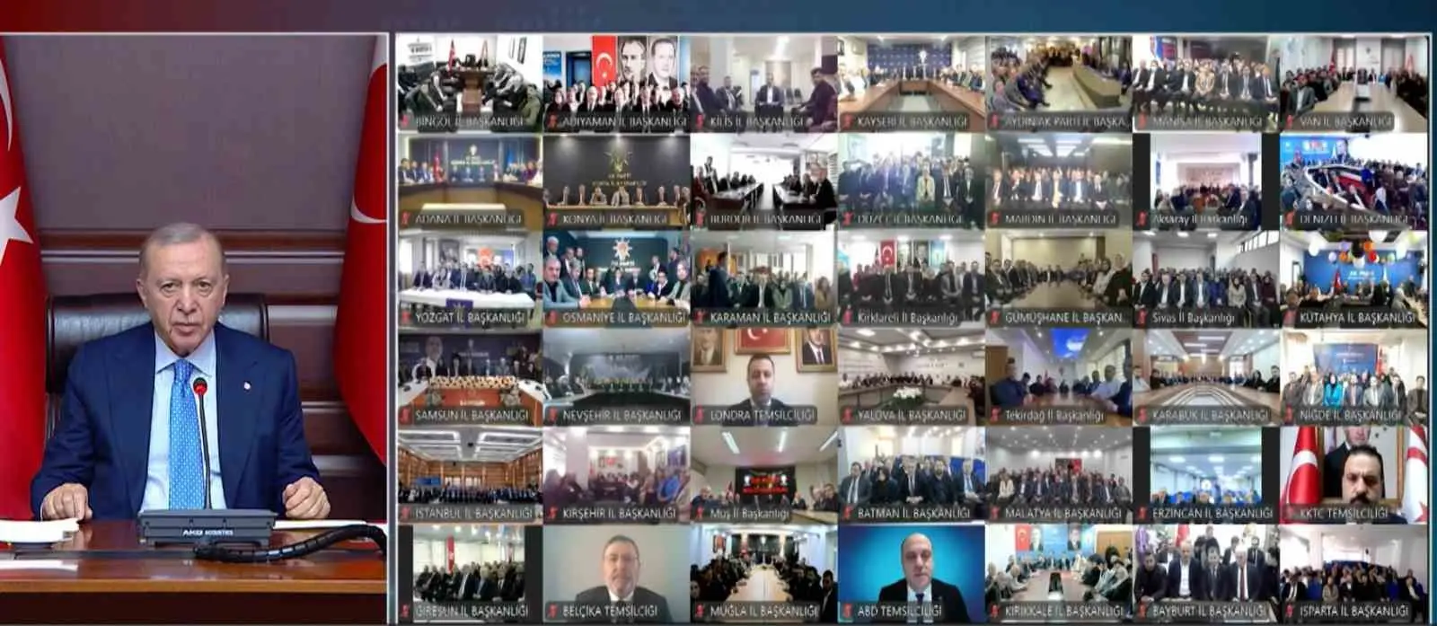 Cumhurbaşkanı Recep Tayyip Erdoğan, AK Parti teşkilatlarının Ramazan Bayramı’nı yayınladığı