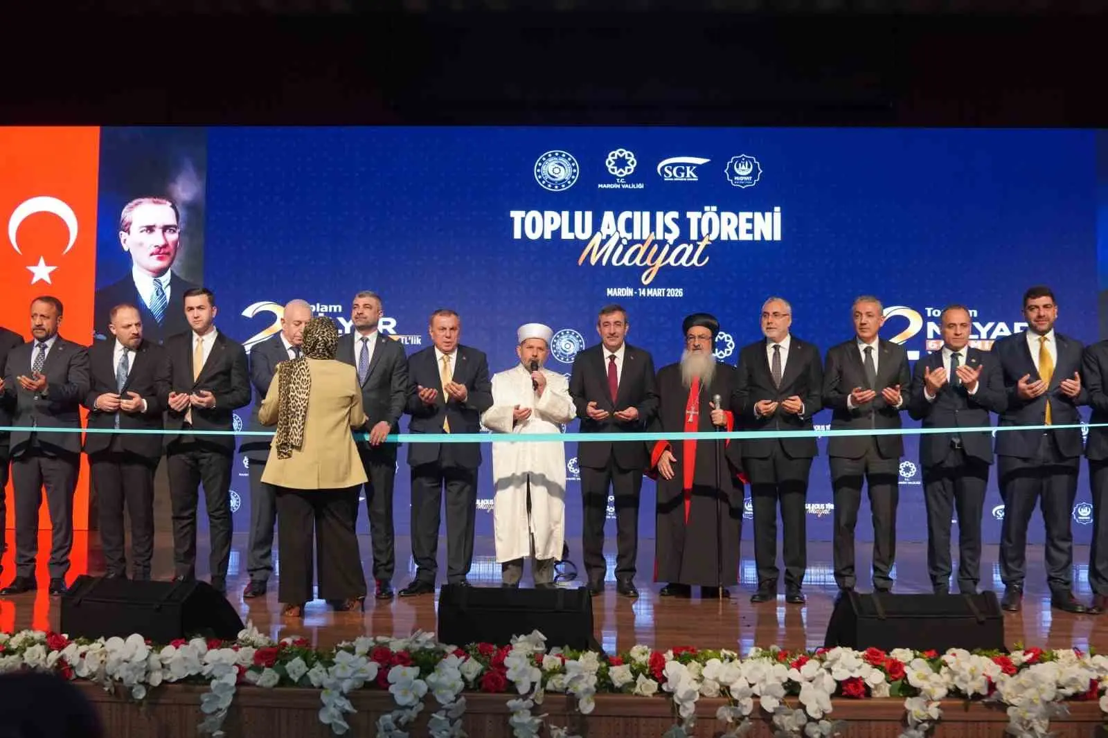 Cumhurbaşkanı Yardımcısı Cevdet Yılmaz, Mardin’in Midyat ilçesinde toplam yatırım büyüklüğü