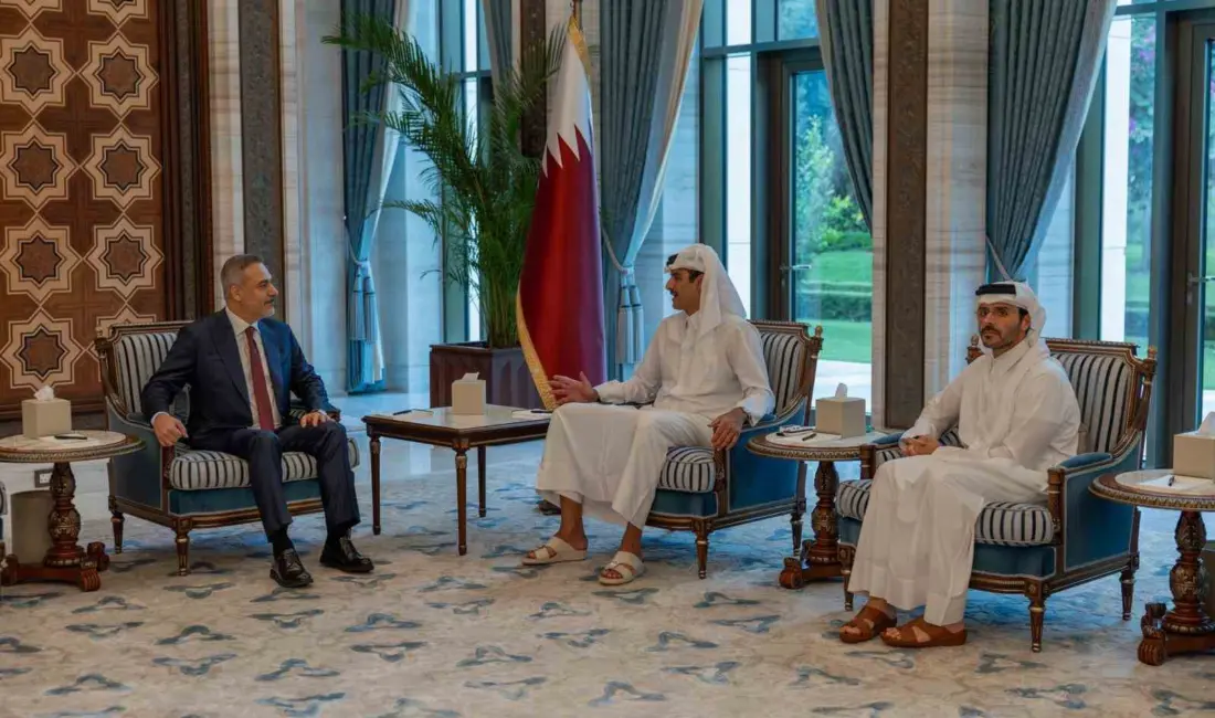 Dışişleri Bakanı Hakan Fidan, resmi ziyaret kapsamında geldiği Katar’da Katar