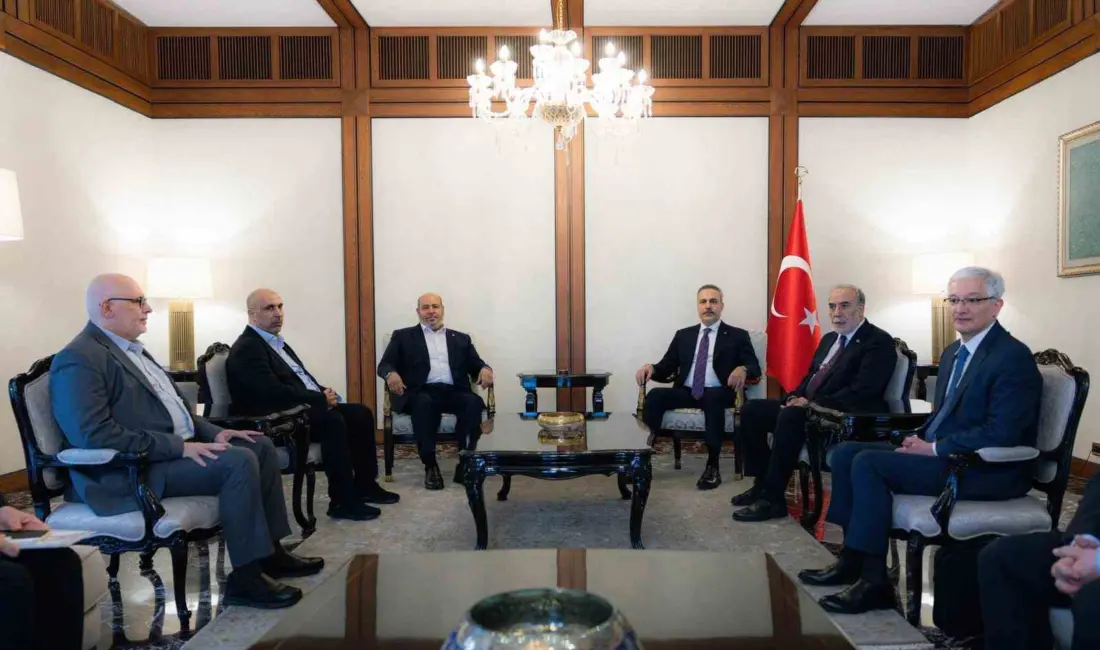 Dışişleri Bakanı Hakan Fidan, Hamas Siyasi Büro Üyesi Halil Hayye