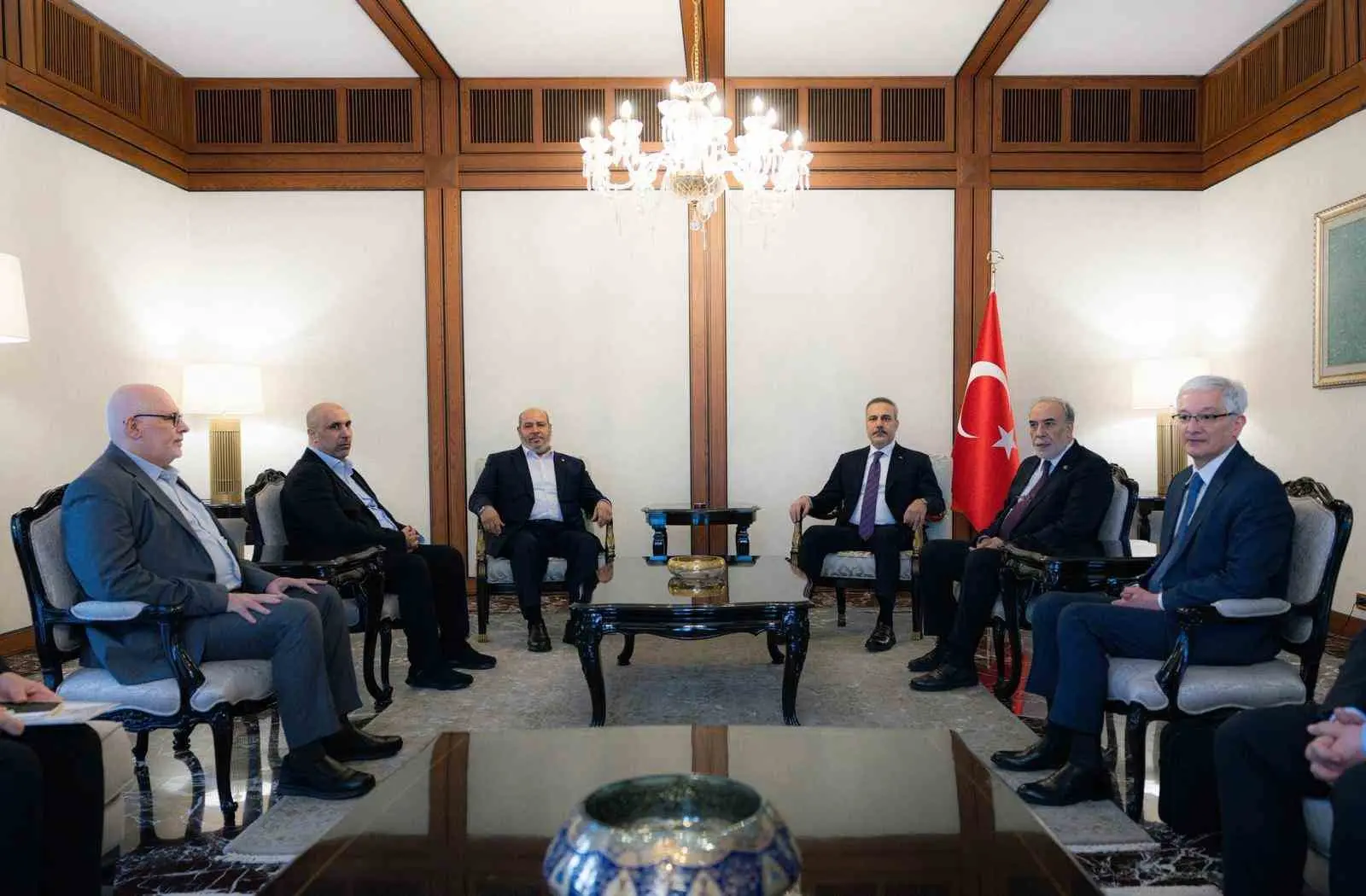 Dışişleri Bakanı Hakan Fidan, Hamas Siyasi Büro Üyesi Halil Hayye