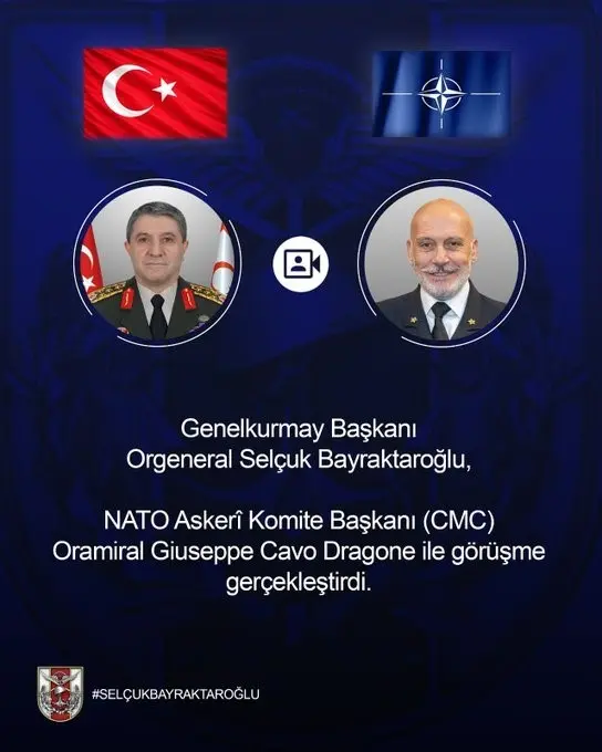 Genelkurmay Başkanı Orgeneral Selçuk Bayraktaroğlu, NATO Askeri Komite Başkanı (CMC)