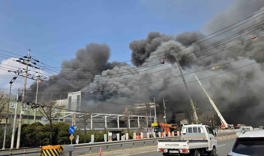 Güney Kore’nin Daejeon kentindeki otomotiv yedek parçaları üreten bir fabrikada