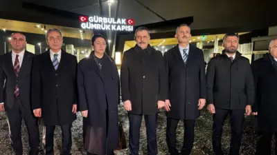 İçişleri Bakanı Mustafa Çiftçi, incelemelerde bulunduğu Gürbulak Sınır Kapısı’nda sınır
