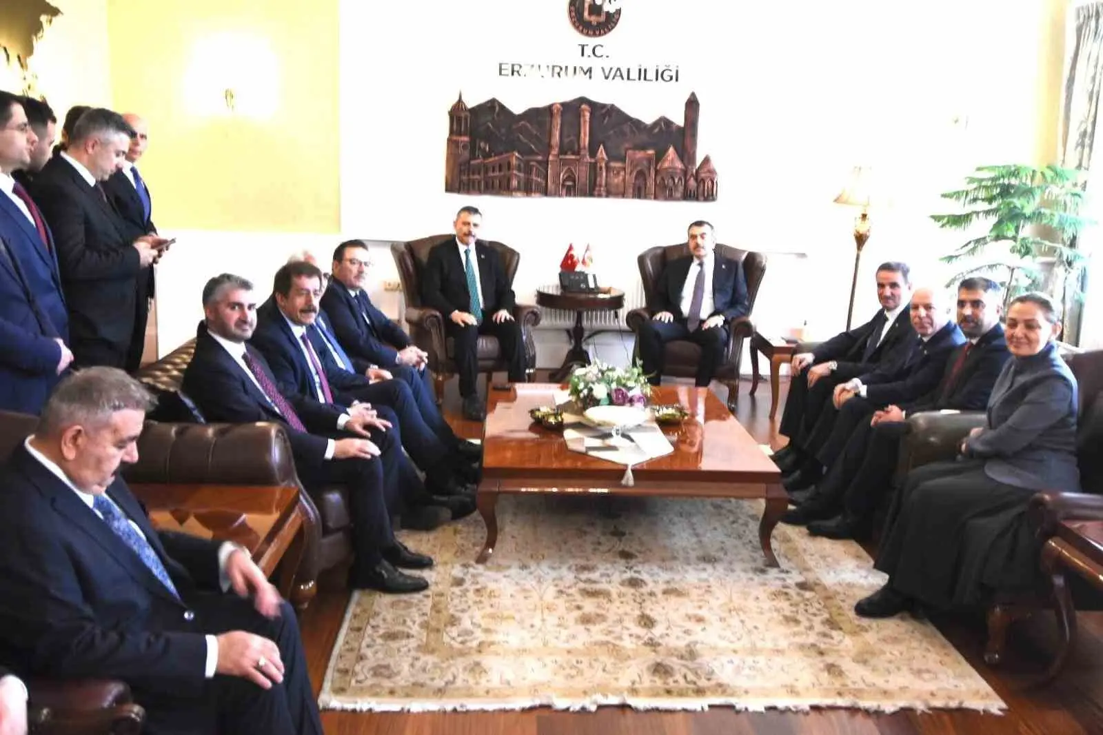 İçişleri Bakanı Mustafa Çiftçi ve Milli Eğitim Bakanı Yusuf Tekin,