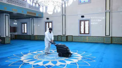 Kestel Belediyesi, yaklaşan Ramazan Bayramı öncesinde ilçedeki camilerde kapsamlı temizlik