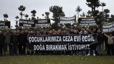 Bursa’nın Keles ilçesinde köy merasına cezaevi yapılmasını istemeyen bir grup