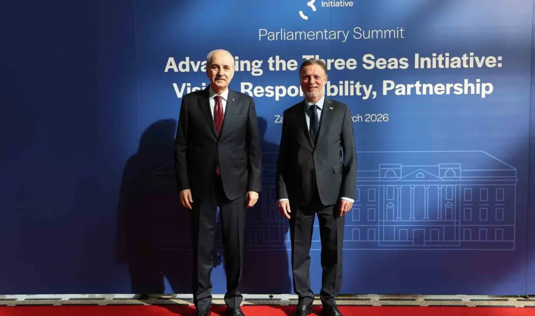 Hırvatistan’ın başkenti Zagreb’te Üç Deniz Girişimi Parlamenter Zirvesi’nde konuşan TBMM