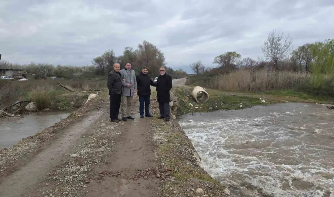 Bursa’nın İznik ilçesinde, yaz aylarında neredeyse tamamen kuruyan Karasu Deresi,