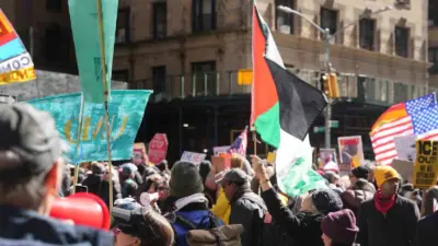 ABD Başkanı Donald Trump’a karşı New York’un Manhattan bölgesinde düzenlenen