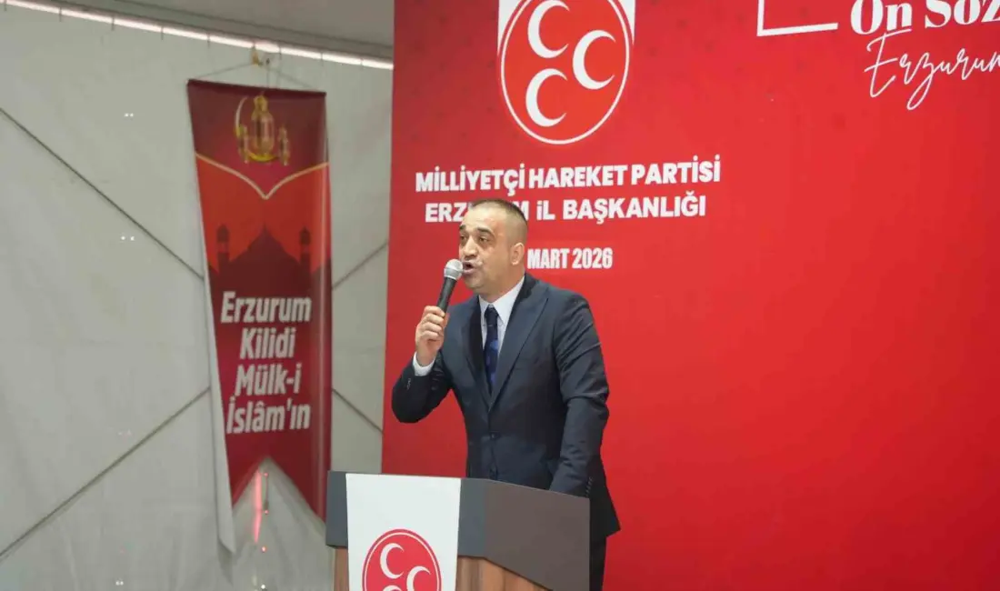 MHP Erzurum İl Başkanlığınca düzenlenen bayramlaşma töreni yoğun katılım ile