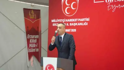 MHP Erzurum İl Başkanlığınca düzenlenen bayramlaşma töreni yoğun katılım ile