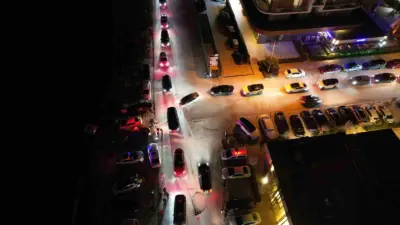 Bursa’nın en lüks semtlerinden birinde araçlarla müzik yayını yapan, abartı