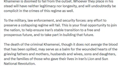 Devrik İran Şahı Muhammed Rıza Pehlevi’nin sürgündeki oğlu Rıza Pehlevi,