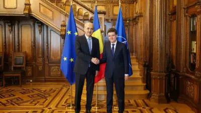 TBMM Başkanı Numan Kurtulmuş, Bükreş’te Romanya Cumhurbaşkanı Nicuşor Dan tarafından