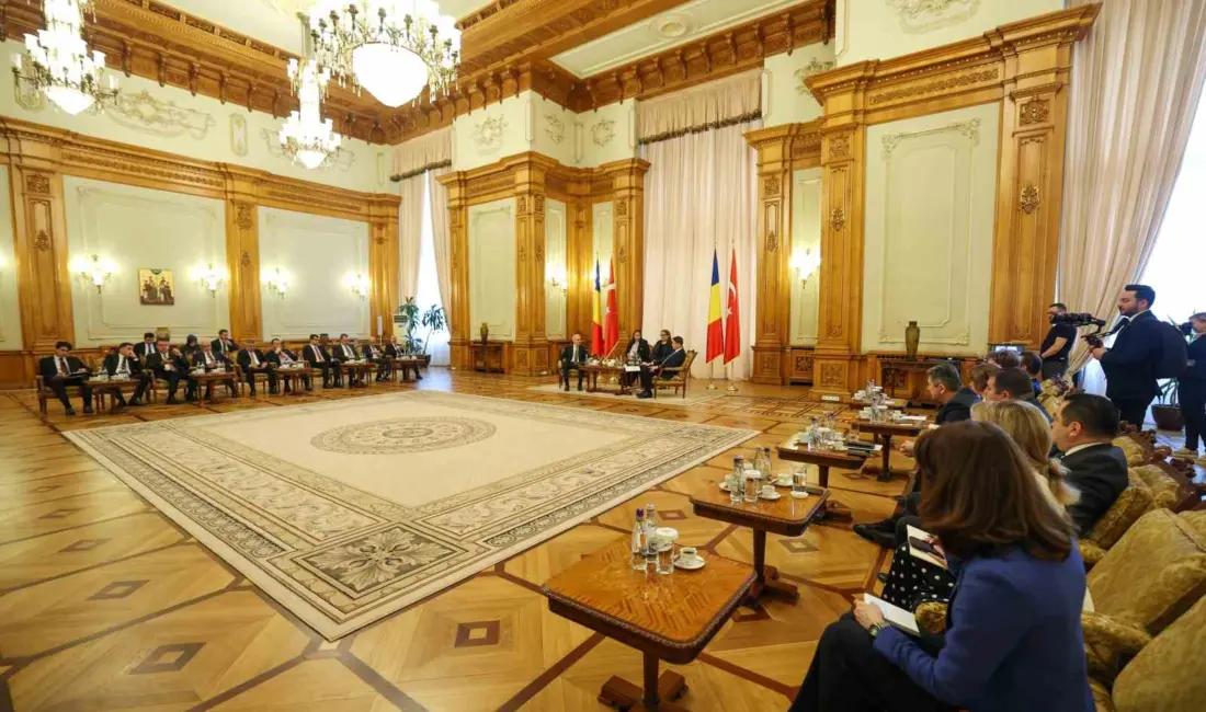 TBMM Başkanı Numan Kurtulmuş, resmi ziyaret gerçekleştirdiği Bükreş’te Romanya Senato