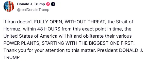 ABD Başkanı Donald Trump, İran’ın Hürmüz Boğazı’nı 48 saat içinde