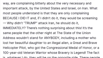 ABD Başkanı Donald Trump, Demokratların ABD ve İsrail’in İran’a yönelik