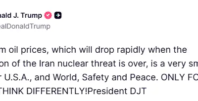 ABD Başkanı Donald Trump, İran savaşı sonrasında petrol fiyatlarında yaşanan