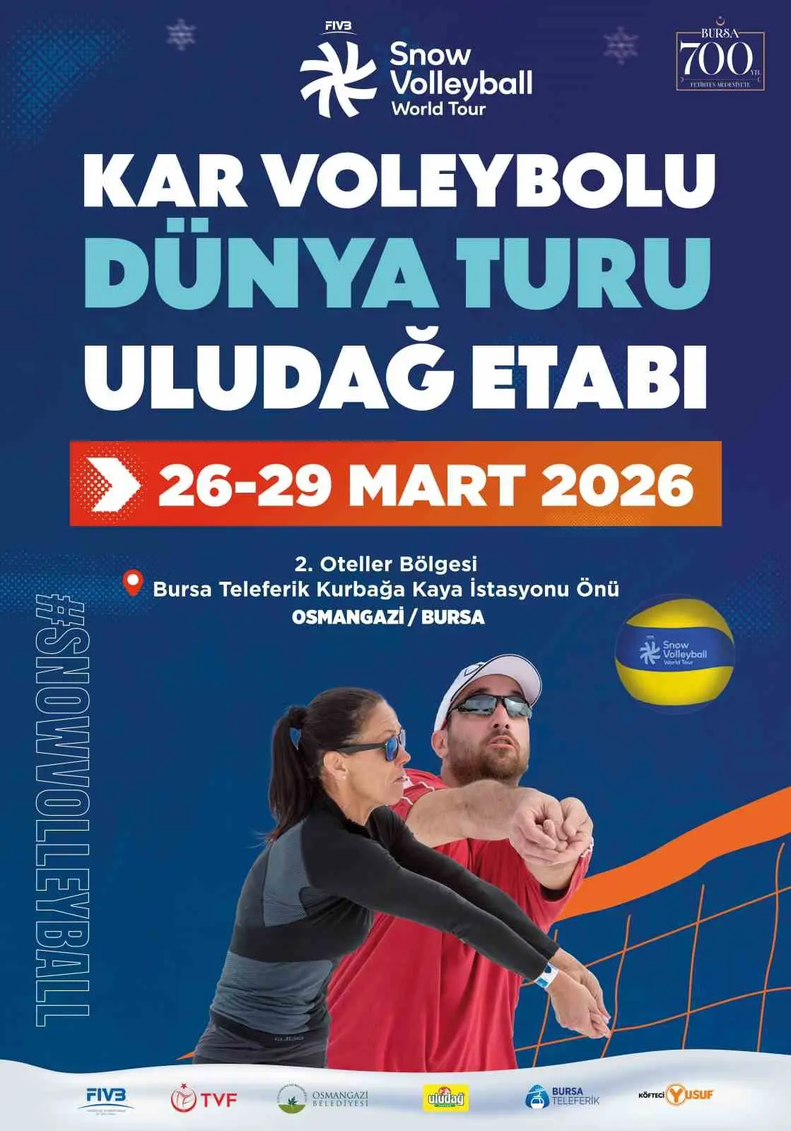 26-29 Mart 2026 tarihlerinde Uludağ’da gerçekleştirilecek 2026 FIVB Kar Voleybolu
