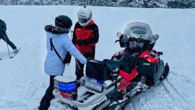 Bursa’nın Uludağ ilçesinde etkili olan sis ve kar yağışı nedeniyle