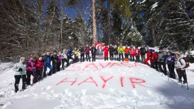 Sınır Tanımayan Dağcılar Spor Kulübü, yaşanan savaşlara dikkat çekmek için