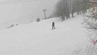 Uludağ’da mart ayının son haftasında etkili olan kar yağışı ve