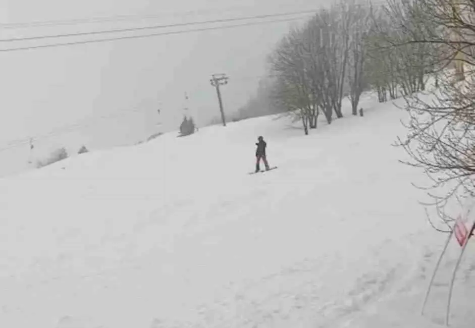 Uludağ’da mart ayının son haftasında etkili olan kar yağışı ve
