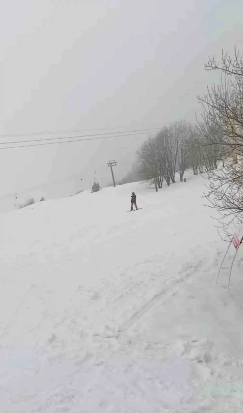Uludağ’da mart ayının son haftasında etkili olan kar yağışı ve