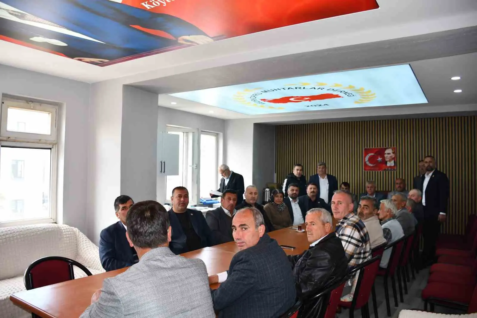 Vezirköprü Köy ve Mahalle Muhtarları Derneği’nde mevcut başkan Halil Kılıç